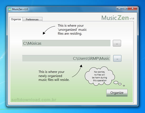 Organize suas músicas MP3 com o MusicZen