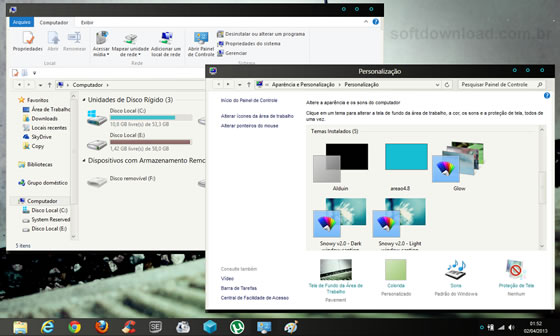 Como instalar temas de terceiros no Windows 8