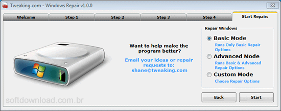 Repare as configurações do Windows com o Windows Repair